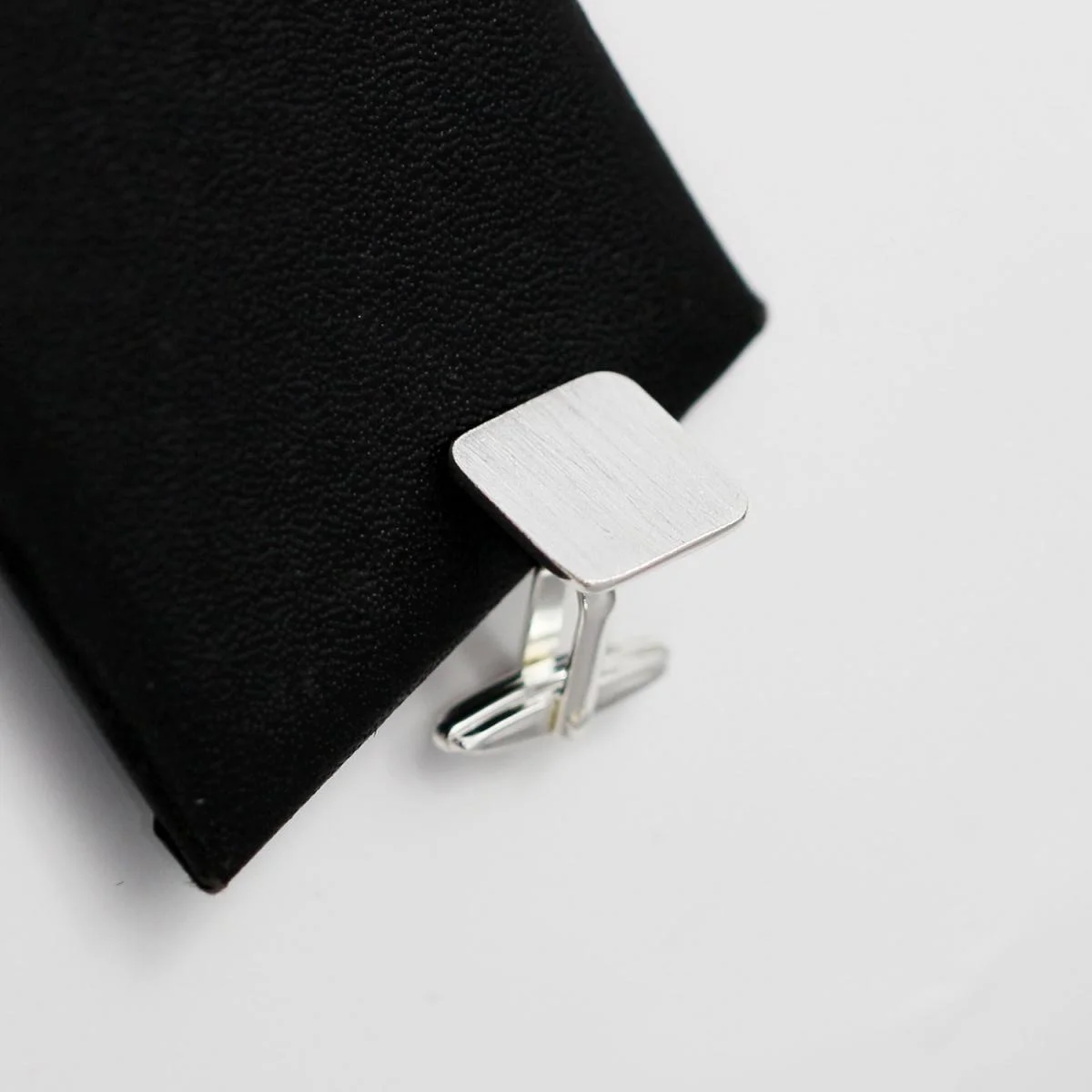 Tie Clip Silver - Beadsnice 2 قطع 925 أزرار أكمام