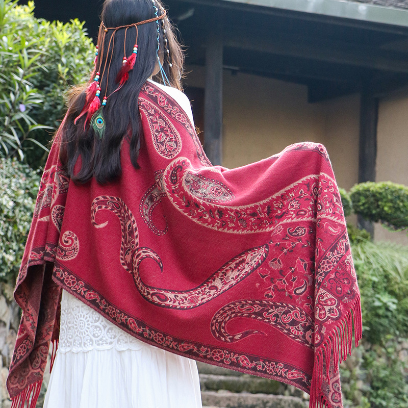 Pashmina Wrap Large - وشاح نسائي جديد على الطراز البوهيمي