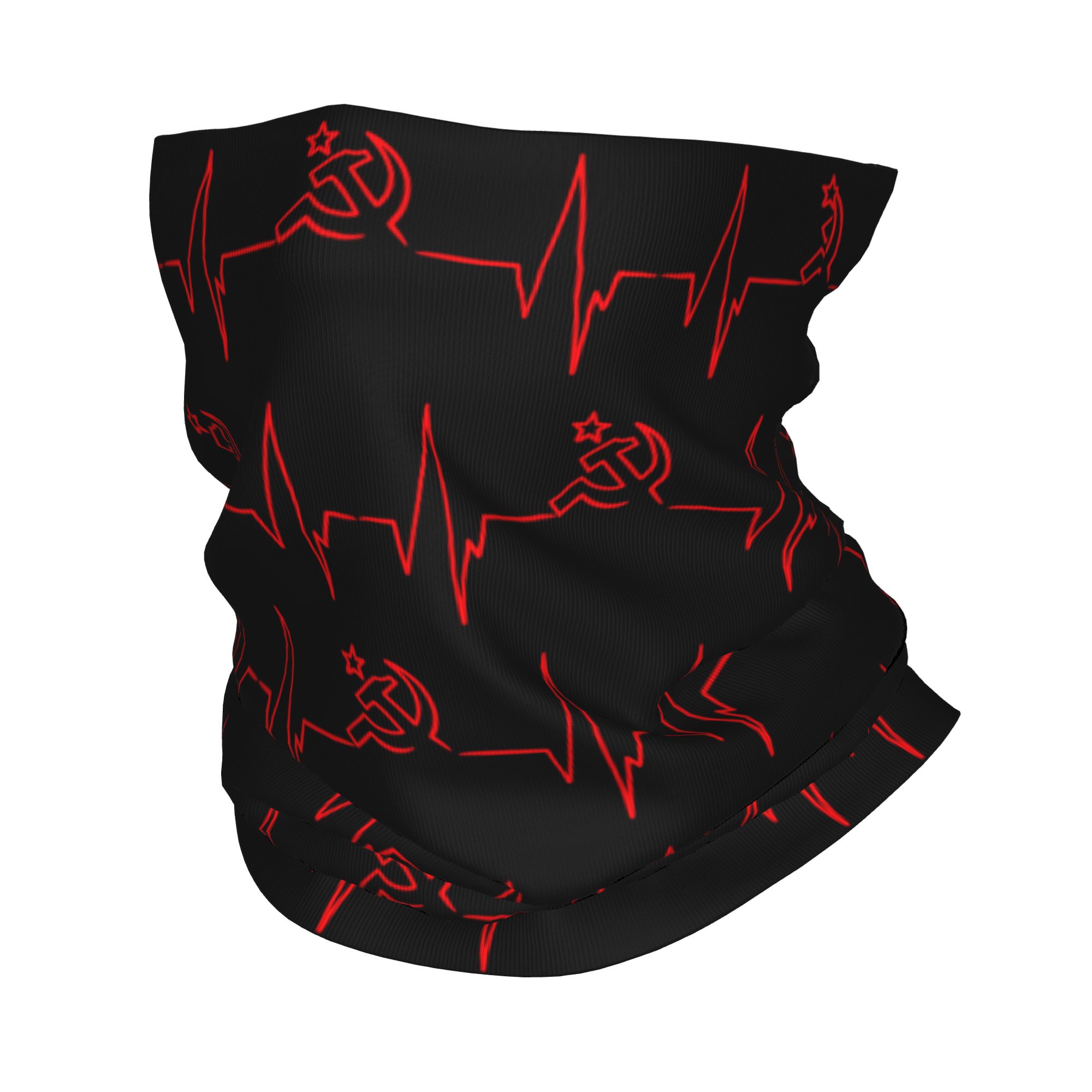 Neck Warmer Tube - مخصص نبضات القلب العلم الروسي روسيا