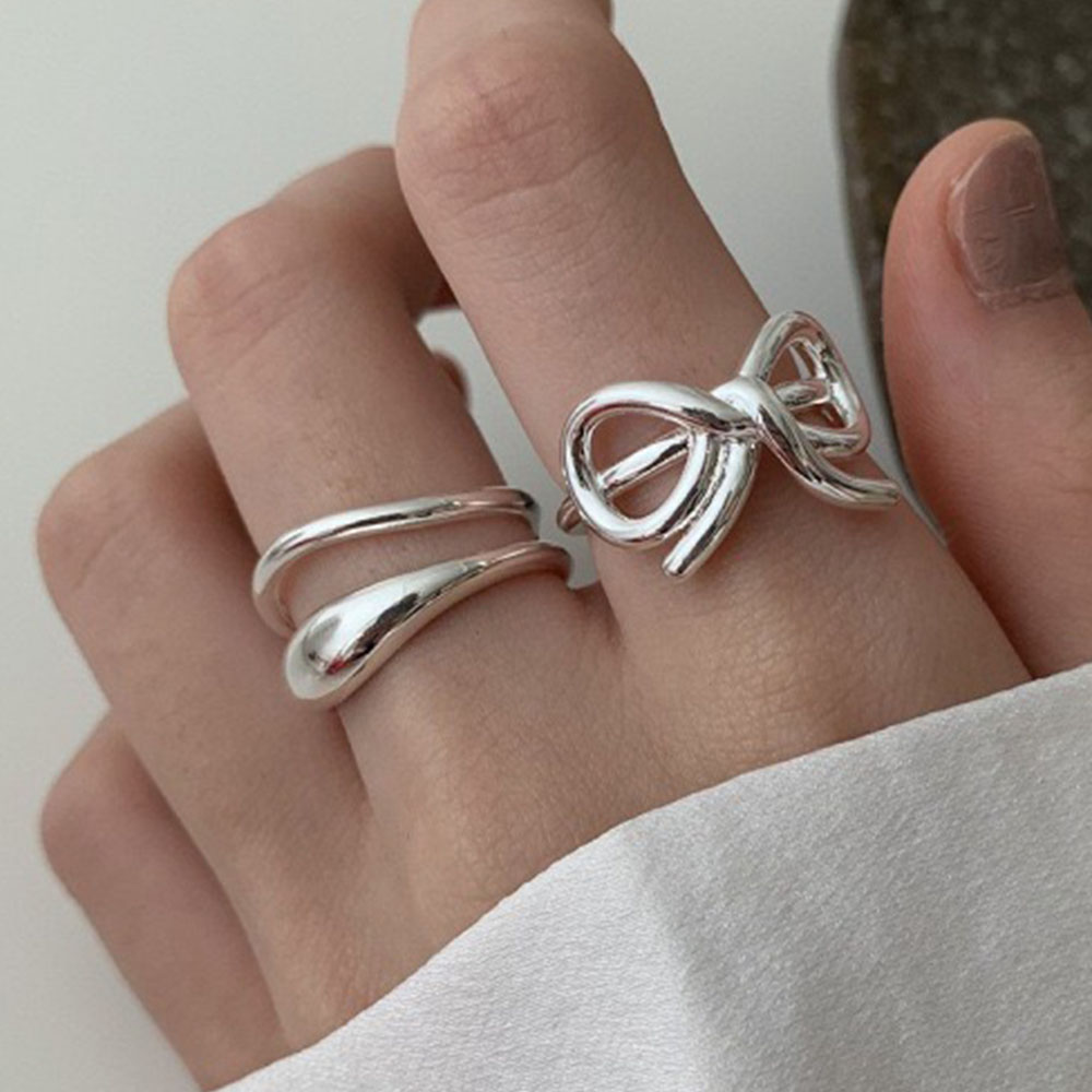 Tie Clip Silver - خاتم بسيط من الفضة الإسترليني عيار