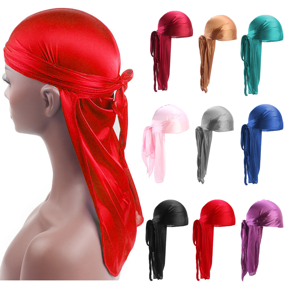 Bandana Doo Rag - للجنسين الكبار الحرير طويل الذيل دو
