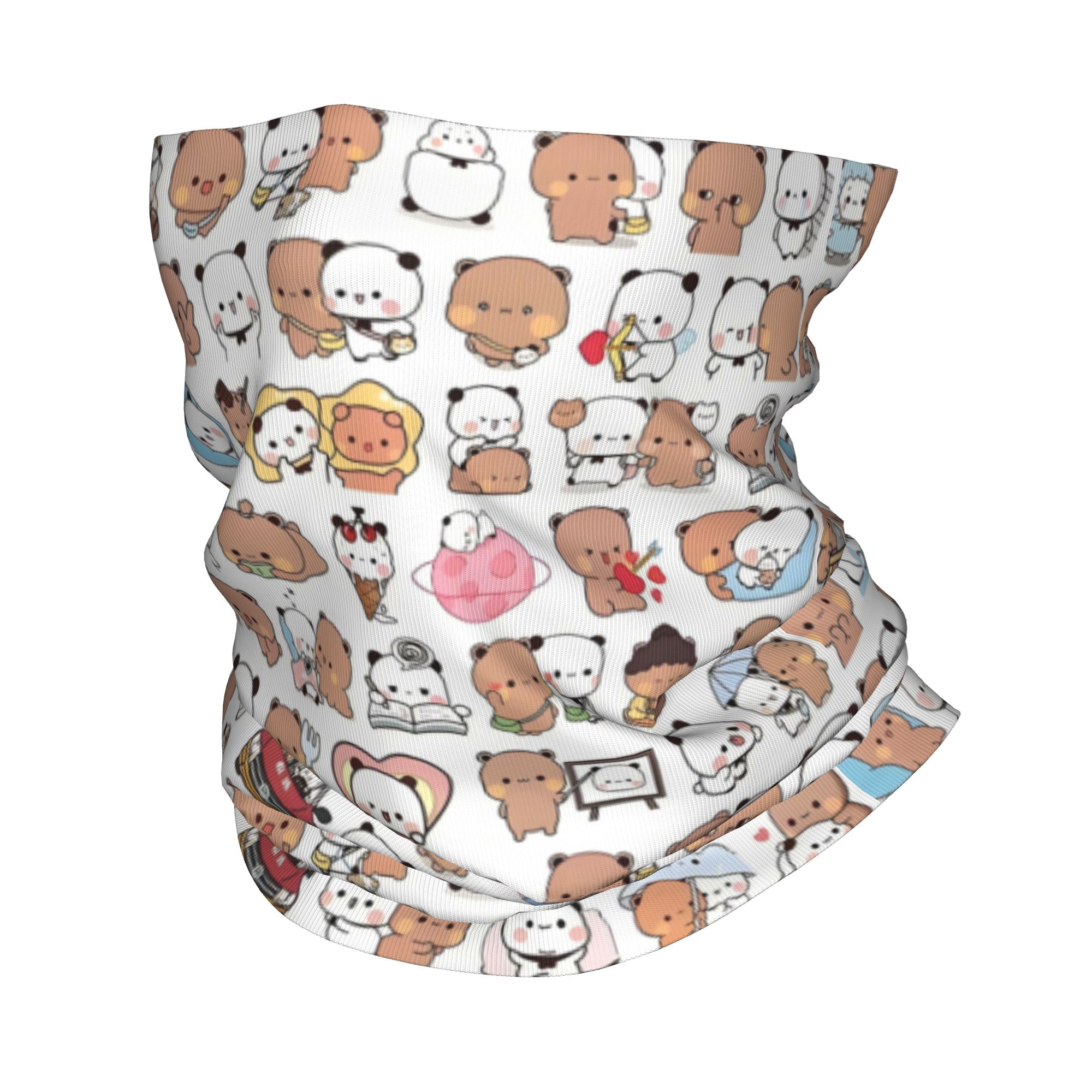 Neck Warmer Tube - مخصص الدب الكرتون الخوخ و غوما
