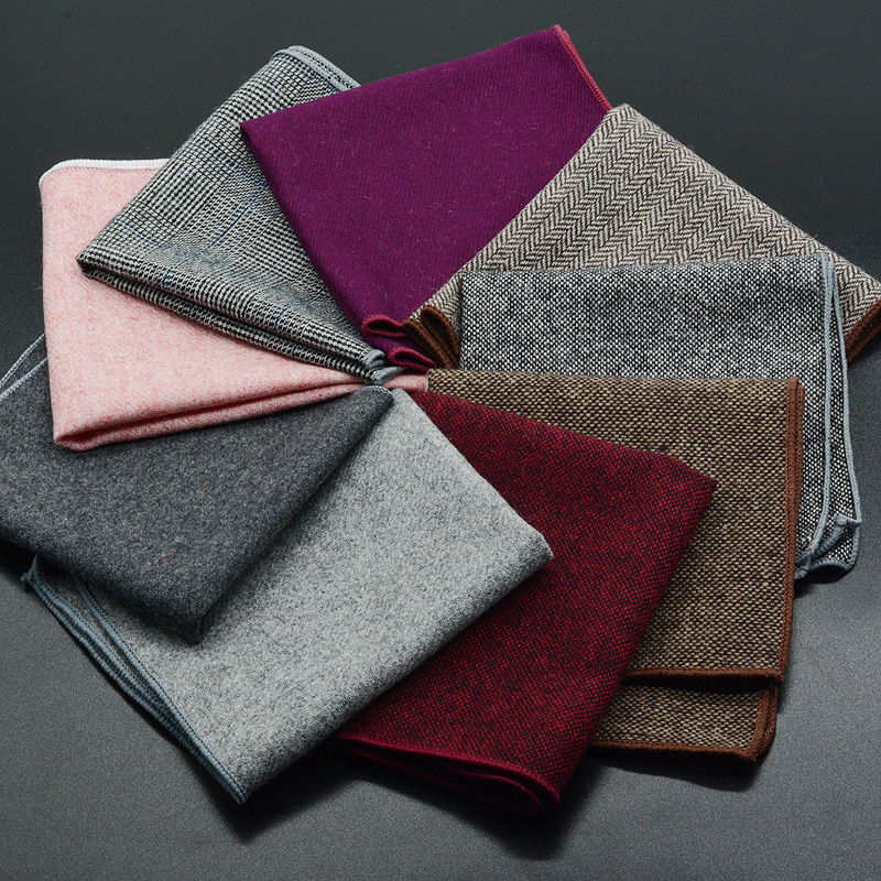 Pocket Square Set - الكلاسيكية الصوف جيب ساحة 25 سنتيمتر