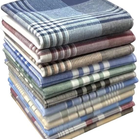Handkerchief Cotton Men - مناديل رجالية 100% منديل قطن مع