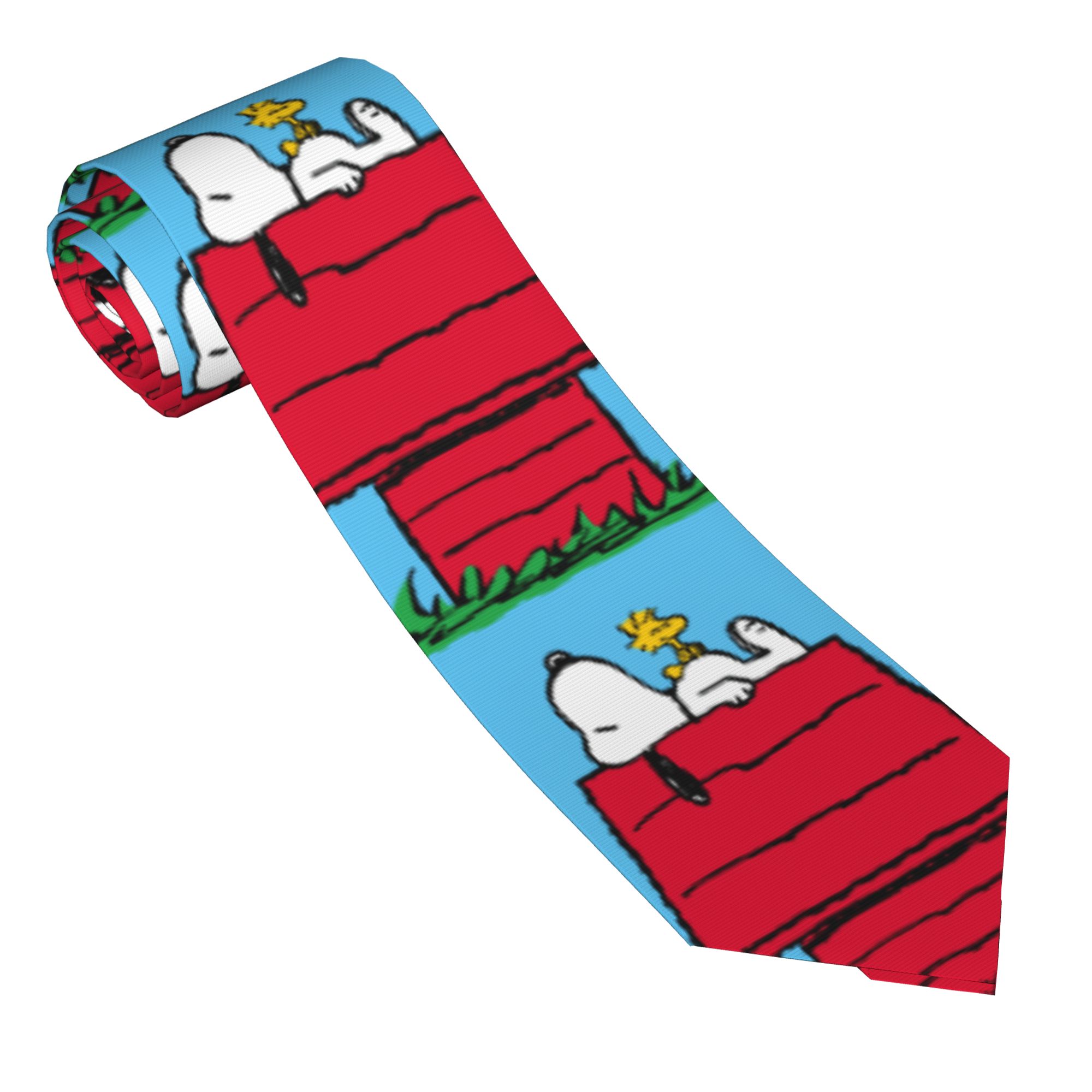 Skinny Tie Men - ربطات عنق سنوبي وودستوك دوغهاوس للجنسين،