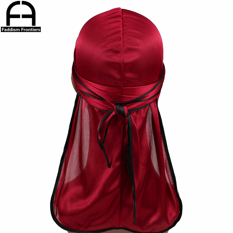 Bandana Doo Rag - جديد موضة الرجال الساتان Durags السائق