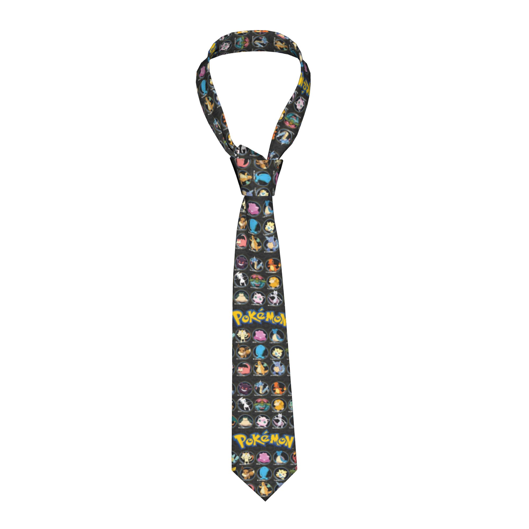 Skinny Tie Men - ربطات عنق بشخصيات كرتونية من بوكيمون