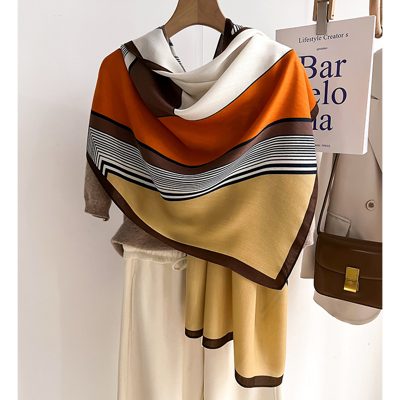 Pashmina Wrap Large - العلامة التجارية الفاخرة وشاح الصوف شال