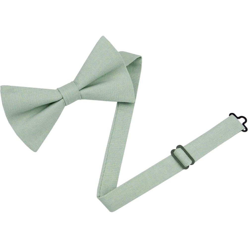 Bow Tie Pre Tied - ربطات عنق من الكتان والقطن -