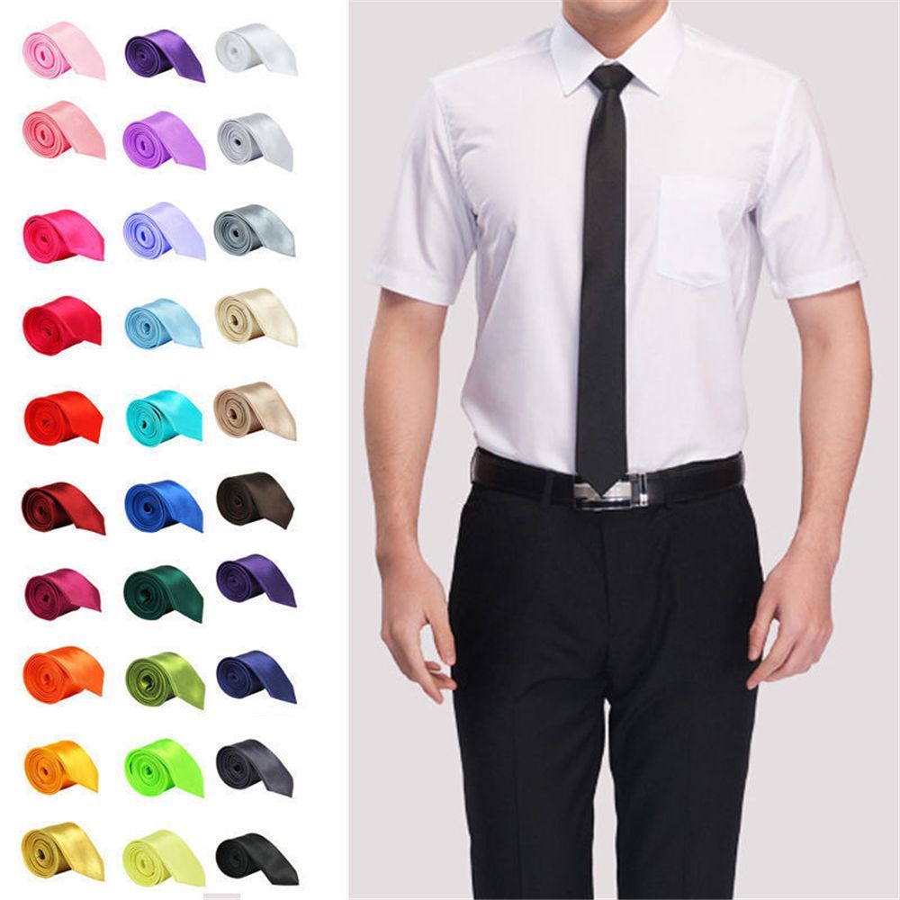 Skinny Tie Men - ربطة عنق حريرية نحيفة وضيقة ذات