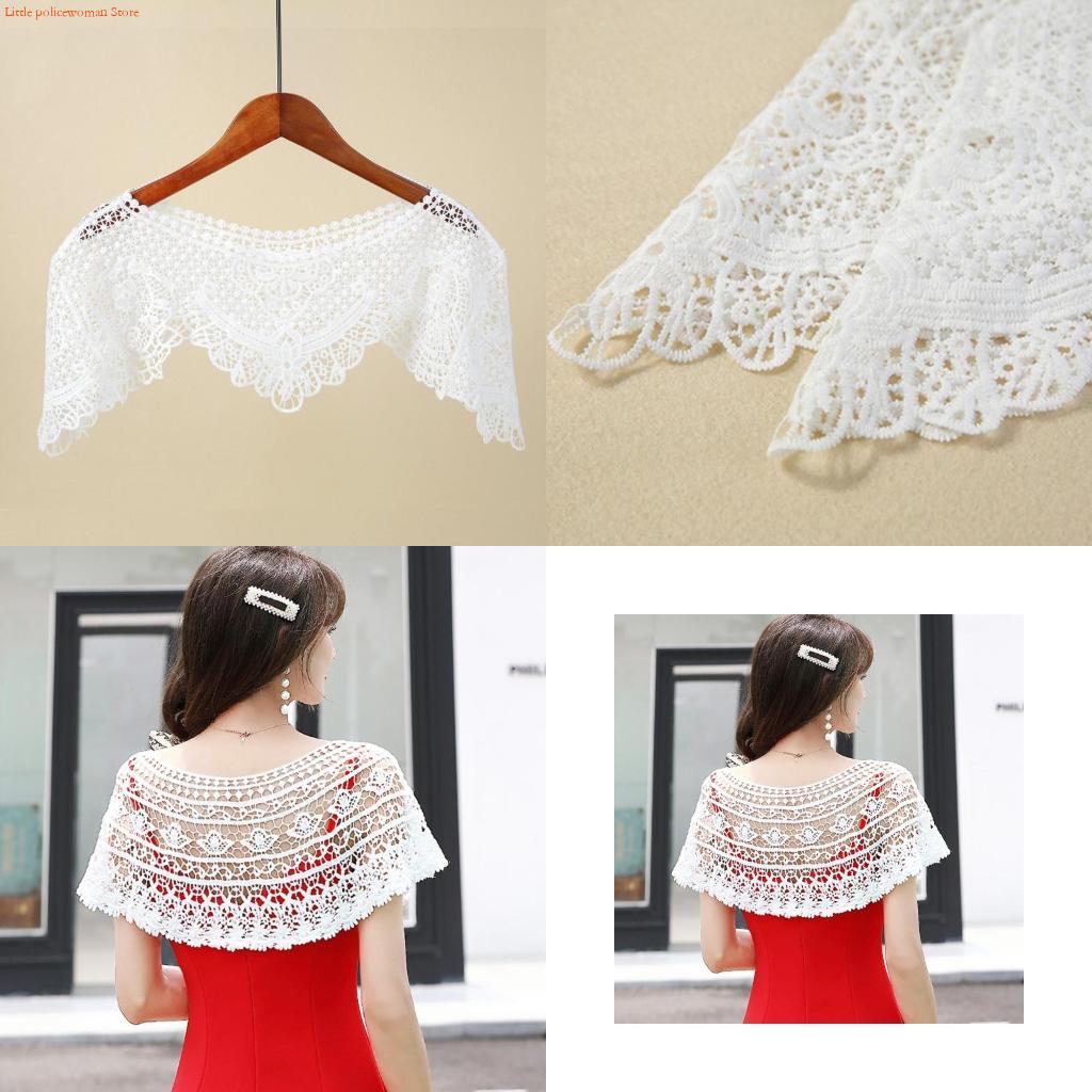 Stole Wedding Shawl - F92D المرأة التطريز الأزهار الدانتيل شال