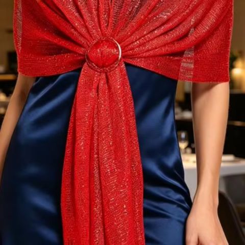 Stole Wedding Shawl - شال وشاح نسائي لامع للوصيفات مع