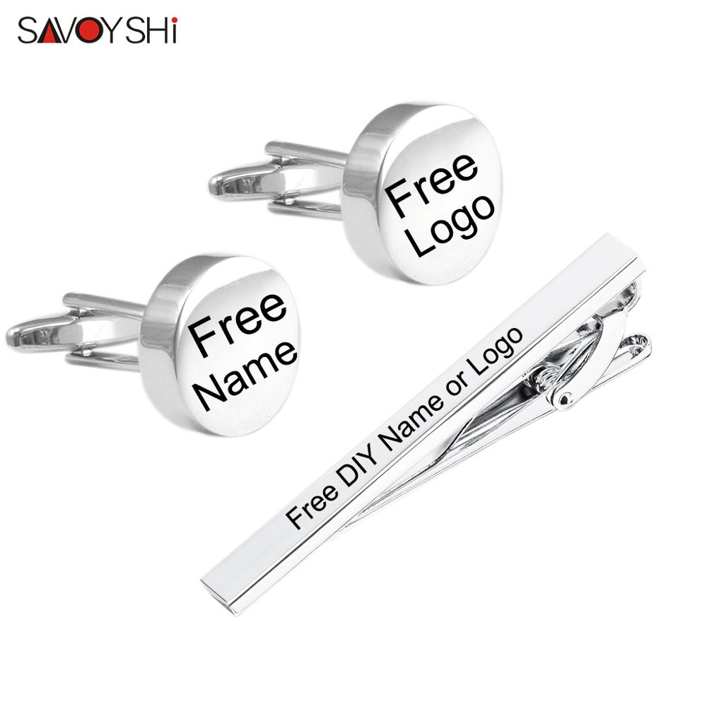SAVOYSHI الحرة النقش اسم أزرار - مراجعة Tie Bar Set Gift وسعره