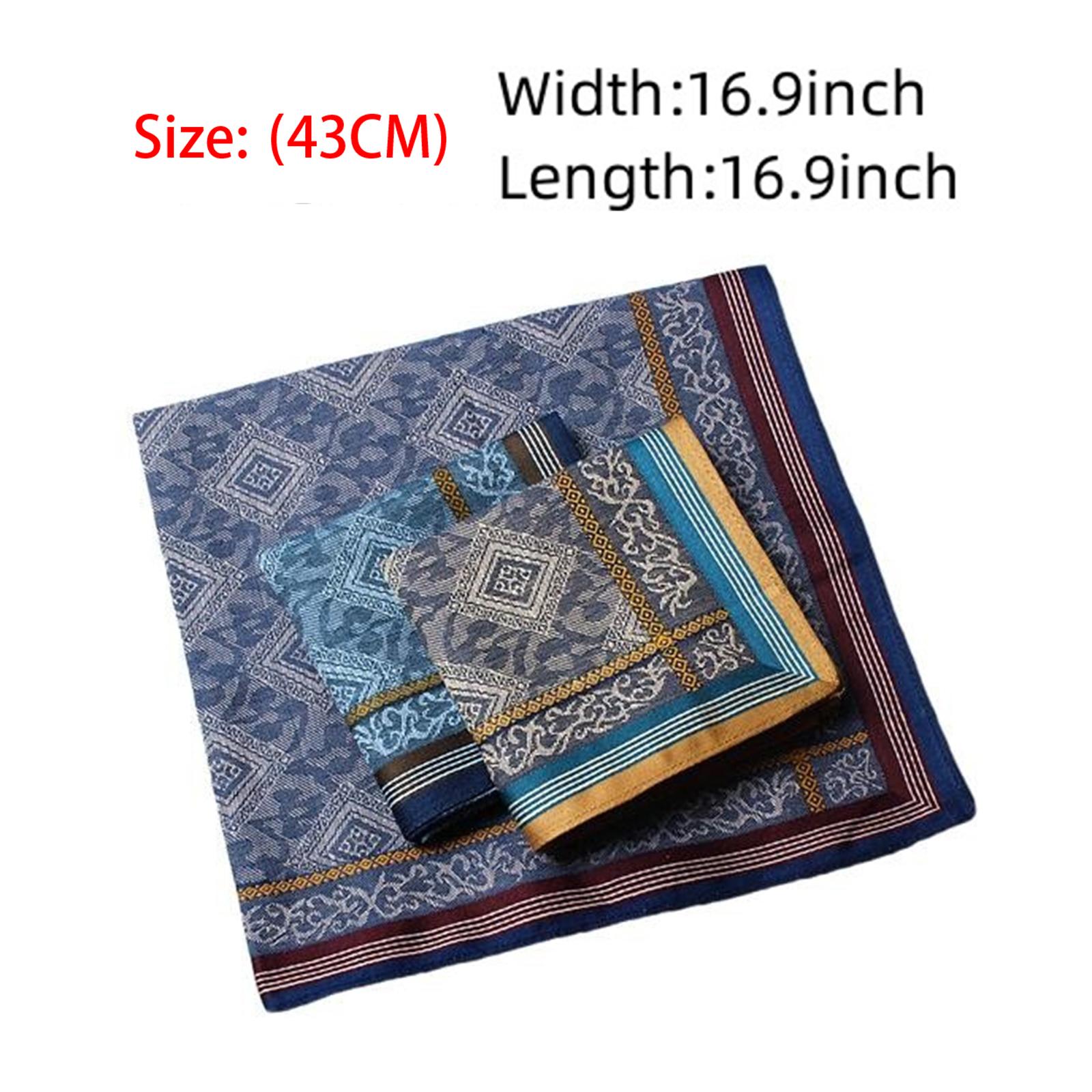 3x مناديل جيب رجالية للاحتفالا - مراجعة Handkerchief Cotton Men وسعره