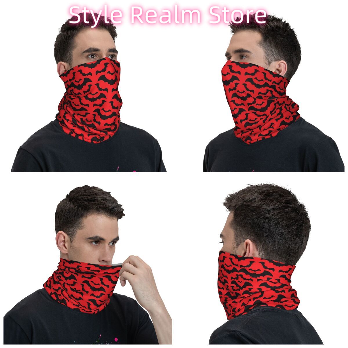 القوطية الساحرة الخفافيش نمط ب - مراجعة Neck Warmer Tube وسعره