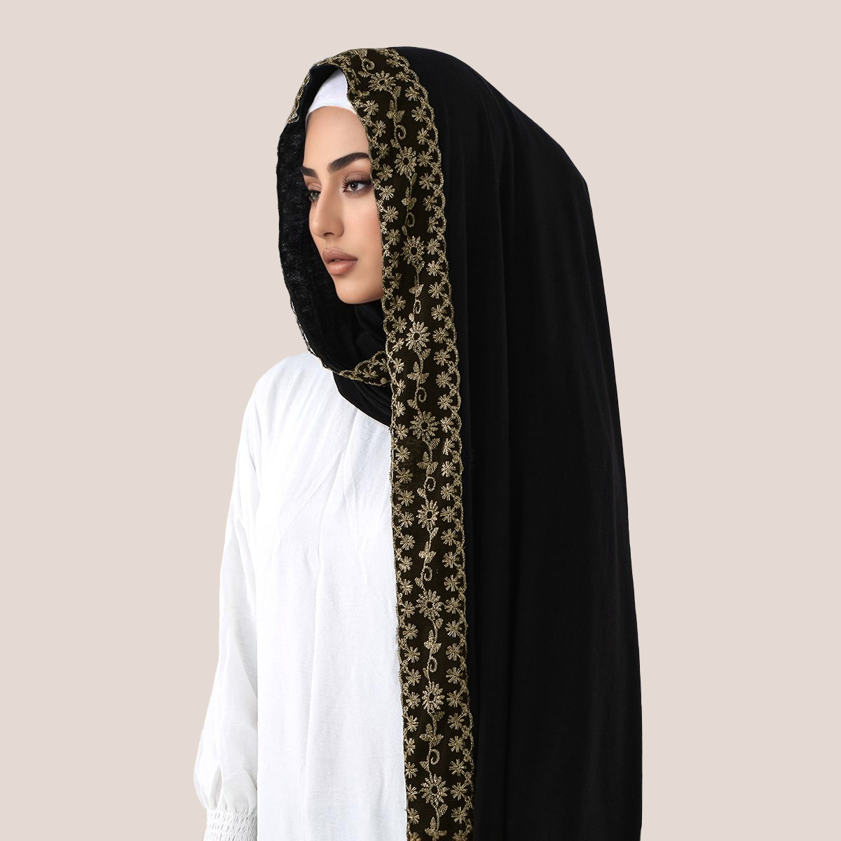 الدانتيل والتطريز القطن جيرسي  - مراجعة Head Wrap Turban وسعره