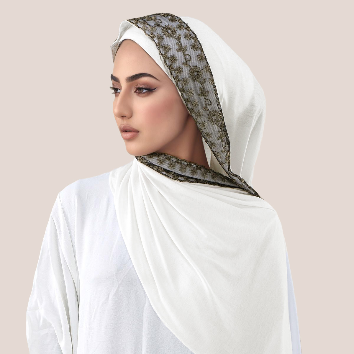 الدانتيل والتطريز القطن جيرسي  - مراجعة Head Wrap Turban وسعره