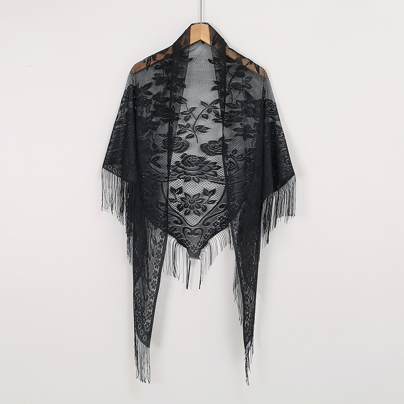 جديد التطريز وشاح دانتيل شال ا - مراجعة Stole Wedding Shawl وسعره