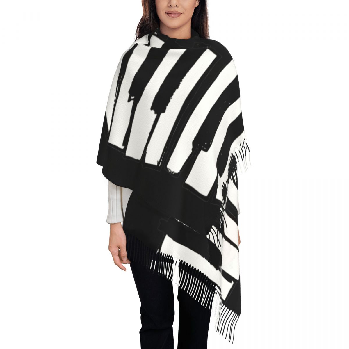 أضيق الحدود مفاتيح البيانو وشا - مراجعة Pashmina Wrap Large وسعره