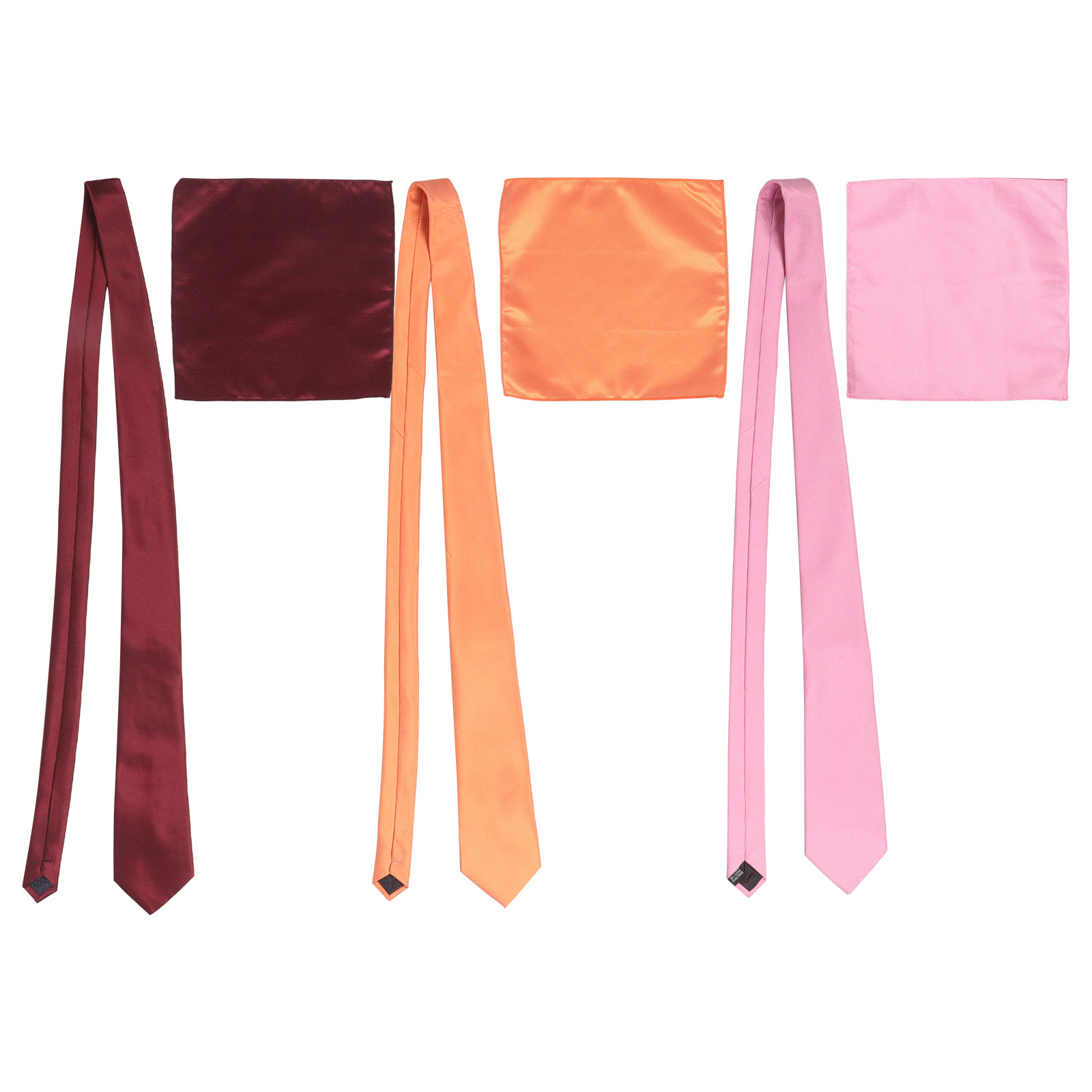 طقم ربطة عنق رجالية بلون موحد  - مراجعة Pocket Square Set وسعره