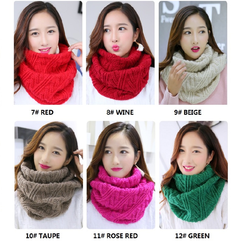 فيسروفر اللون والأوشحة النساء  - مراجعة Infinity Scarf Knit وسعره