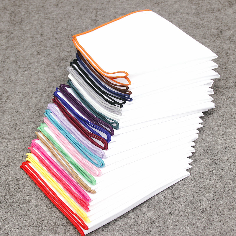 منديل أبيض من القطن للرجال على - مراجعة Pocket Square Set وسعره