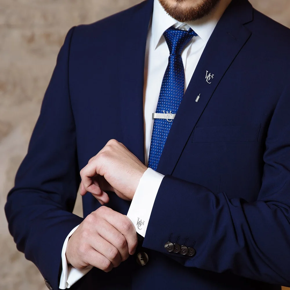 أزرار أكمام شخصية/دبوس التلبيب - مراجعة Tie Bar Set Gift وسعره
