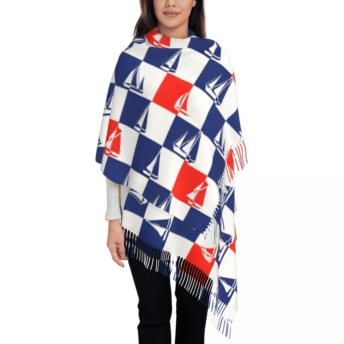 السفينة الشراعية المحيط وشاح خ - مراجعة Pashmina Wrap Large وسعره