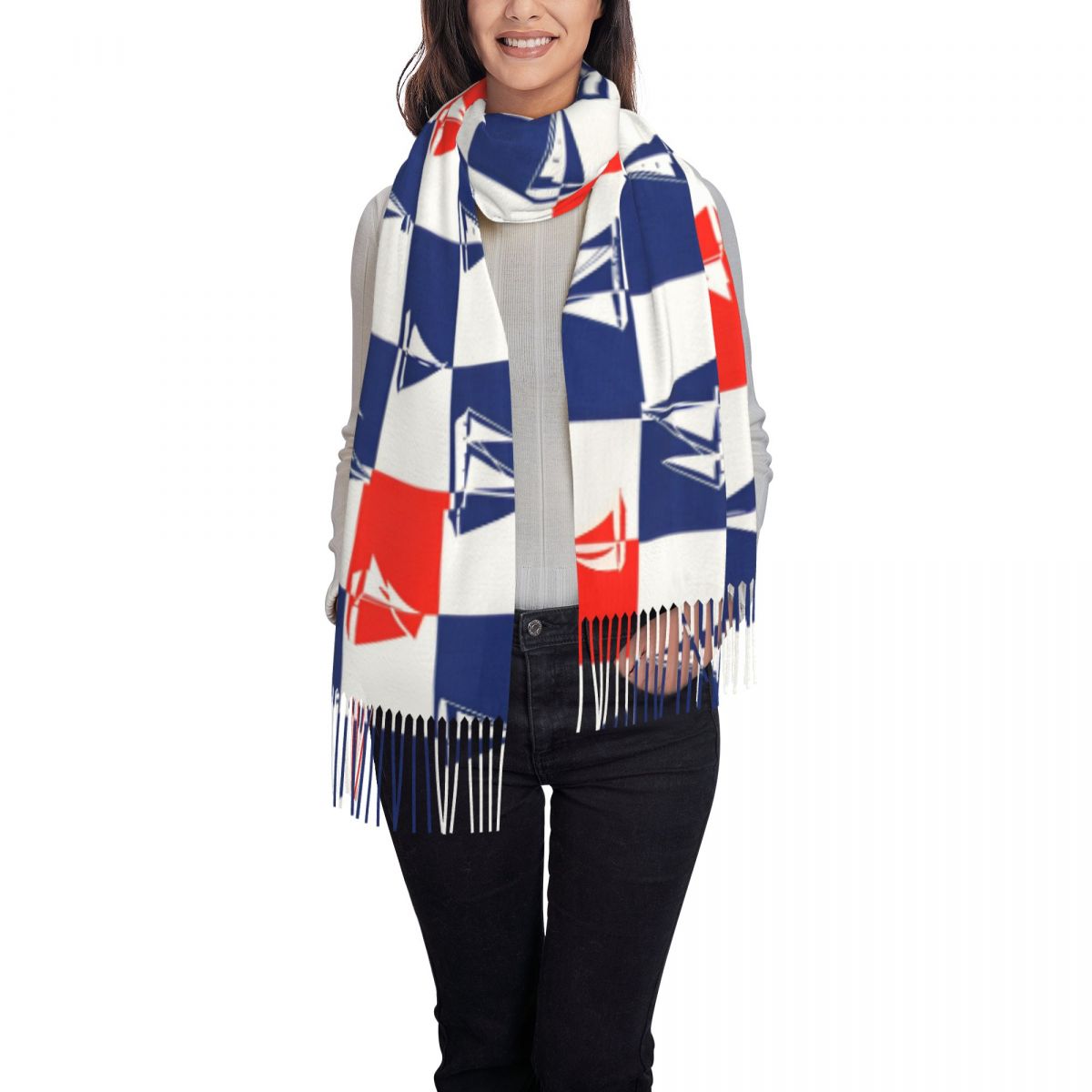 السفينة الشراعية المحيط وشاح خ - مراجعة Pashmina Wrap Large وسعره