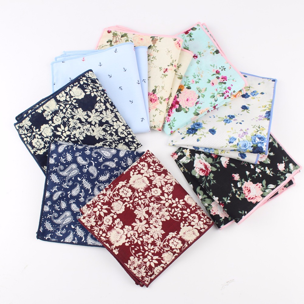 مناديل قطنية بطبعة زهور للرجال - مراجعة Handkerchief Cotton Men وسعره