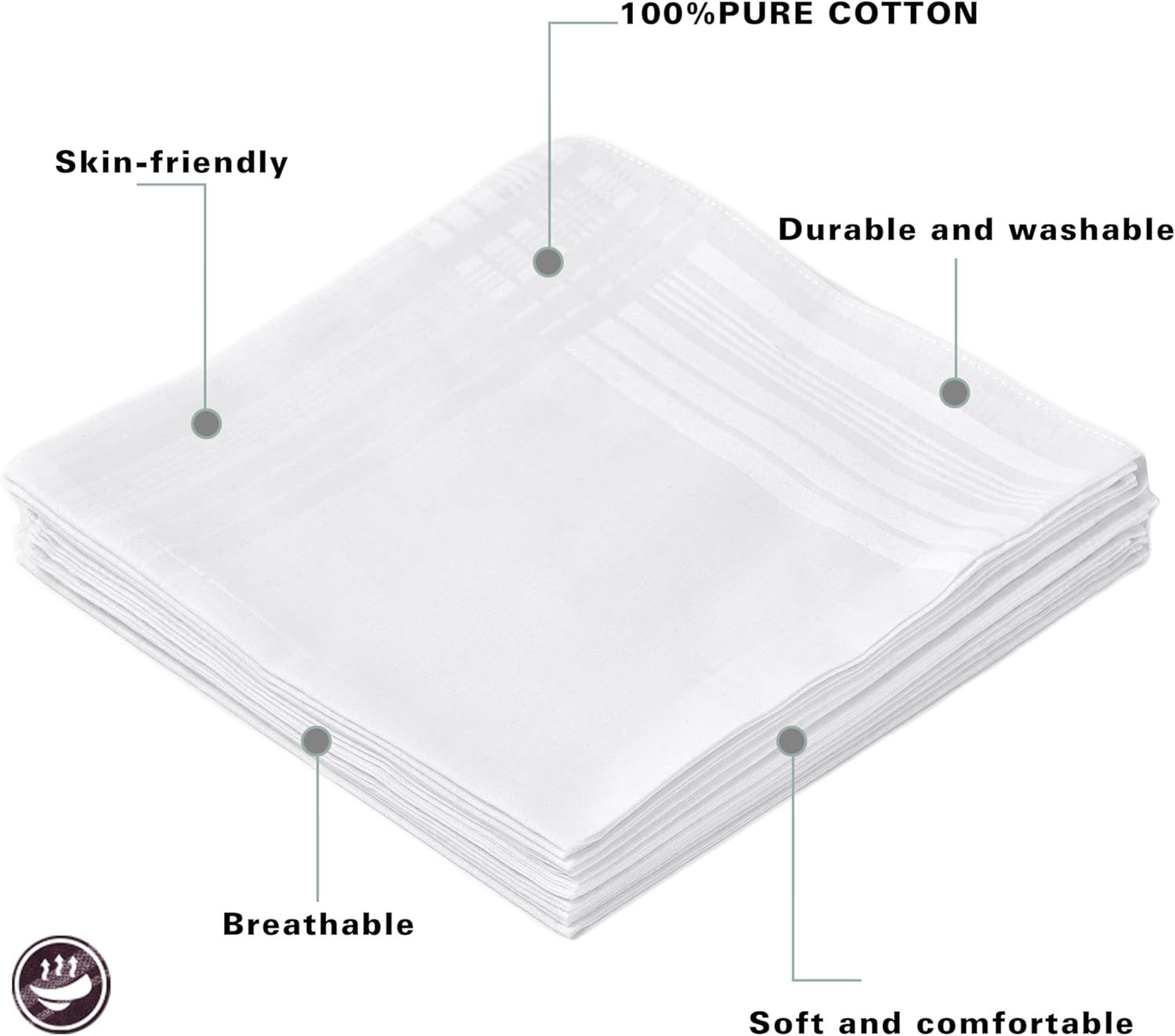 منديل رجالي من القطن بنسبة 100 - مراجعة Handkerchief Cotton Men وسعره