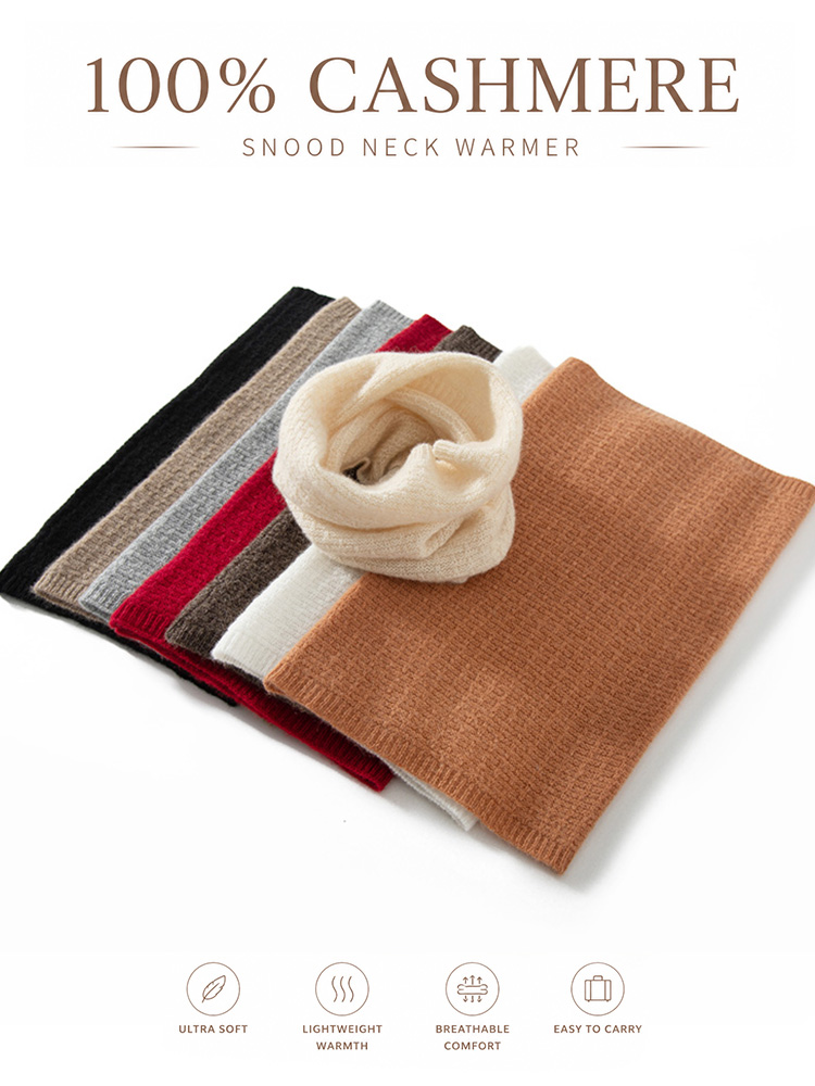 وشاح رقبة من الكشمير الخالص 10 - مراجعة Infinity Scarf Knit وسعره