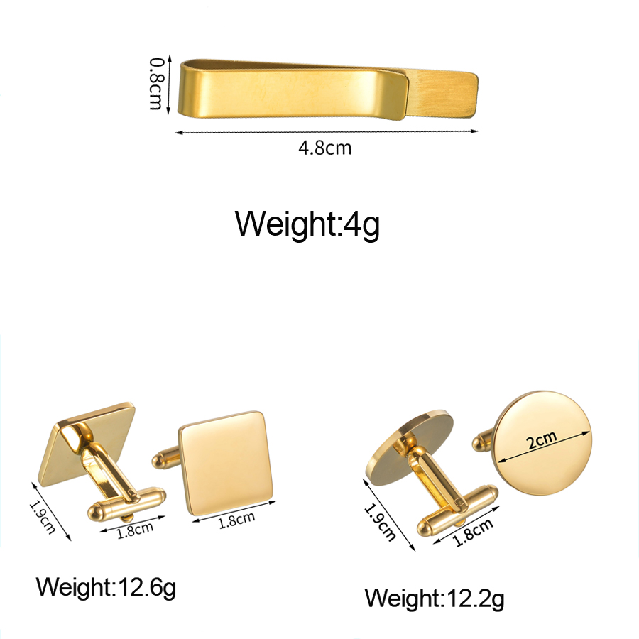 Freeteeme موضة جديدة أزرار أكم - مراجعة Tie Bar Set Gift وسعره