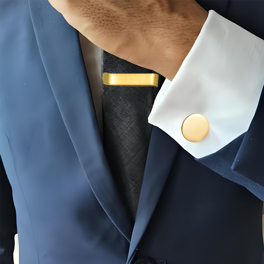 Freeteeme موضة جديدة أزرار أكم - مراجعة Tie Bar Set Gift وسعره