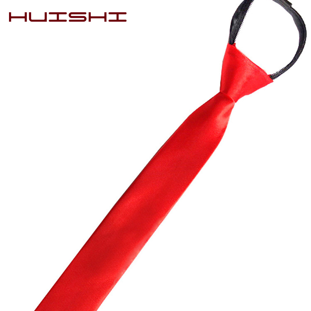 HUISHI ربطات عنق بسحاب مربوط م - مراجعة Skinny Tie Men وسعره
