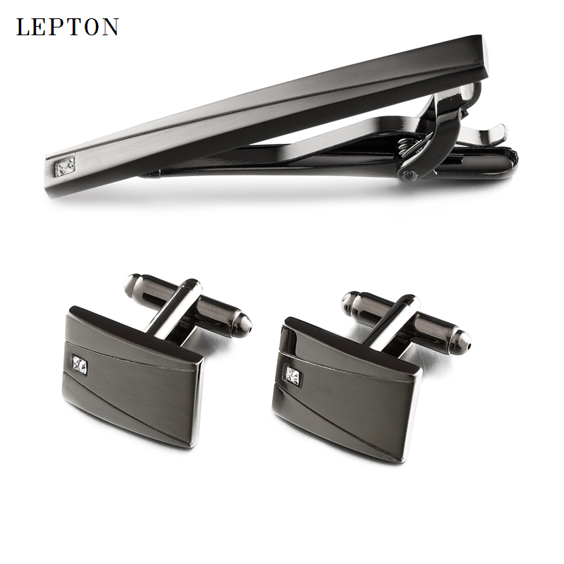 أزرار أكمام كلاسيكية سوداء ومش - مراجعة Tie Bar Set Gift وسعره