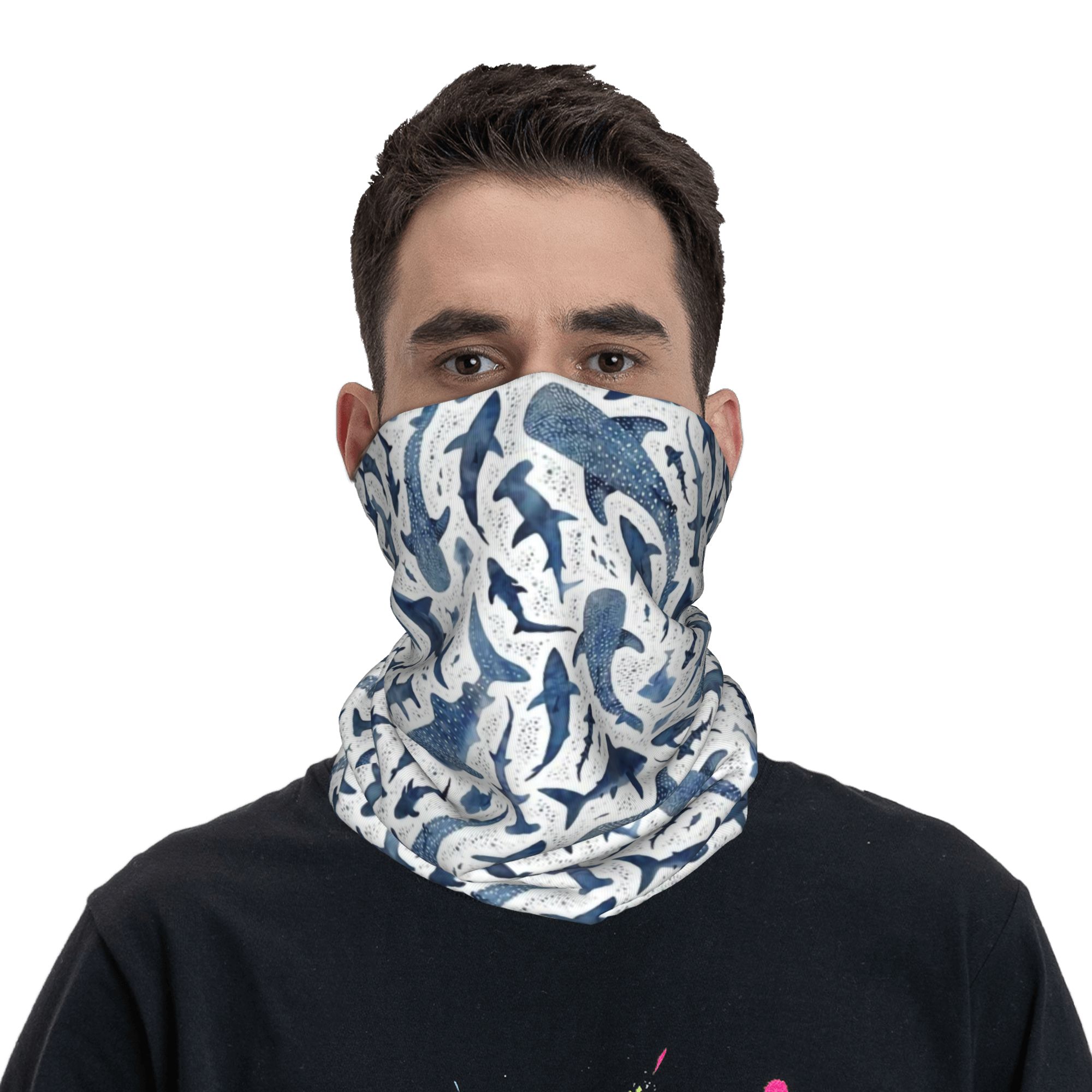 مخصص الأزرق المائية القرش باند - مراجعة Neck Warmer Tube وسعره