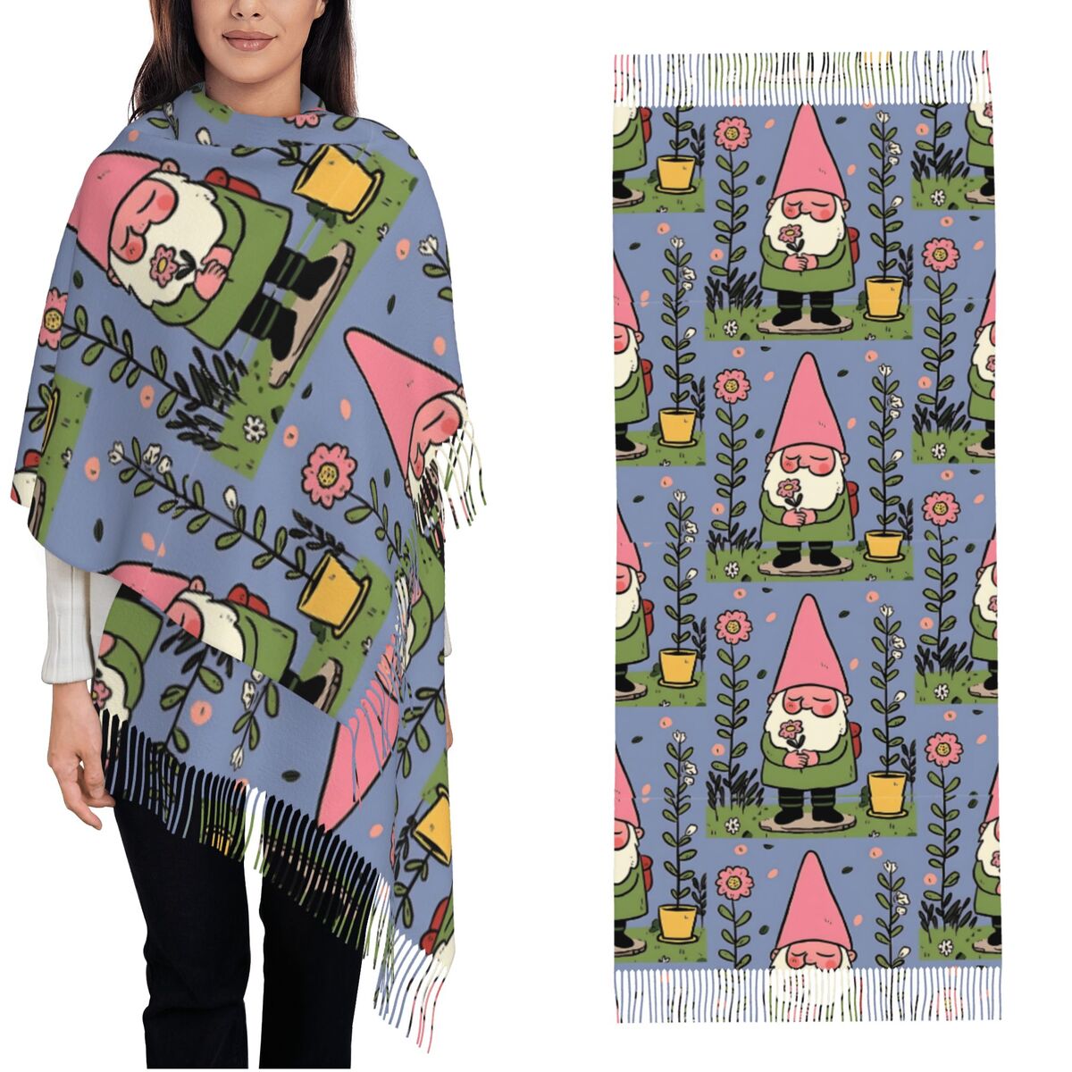 شالات جنوم للحديقة الأسطورية ي - مراجعة Pashmina Wrap Large وسعره