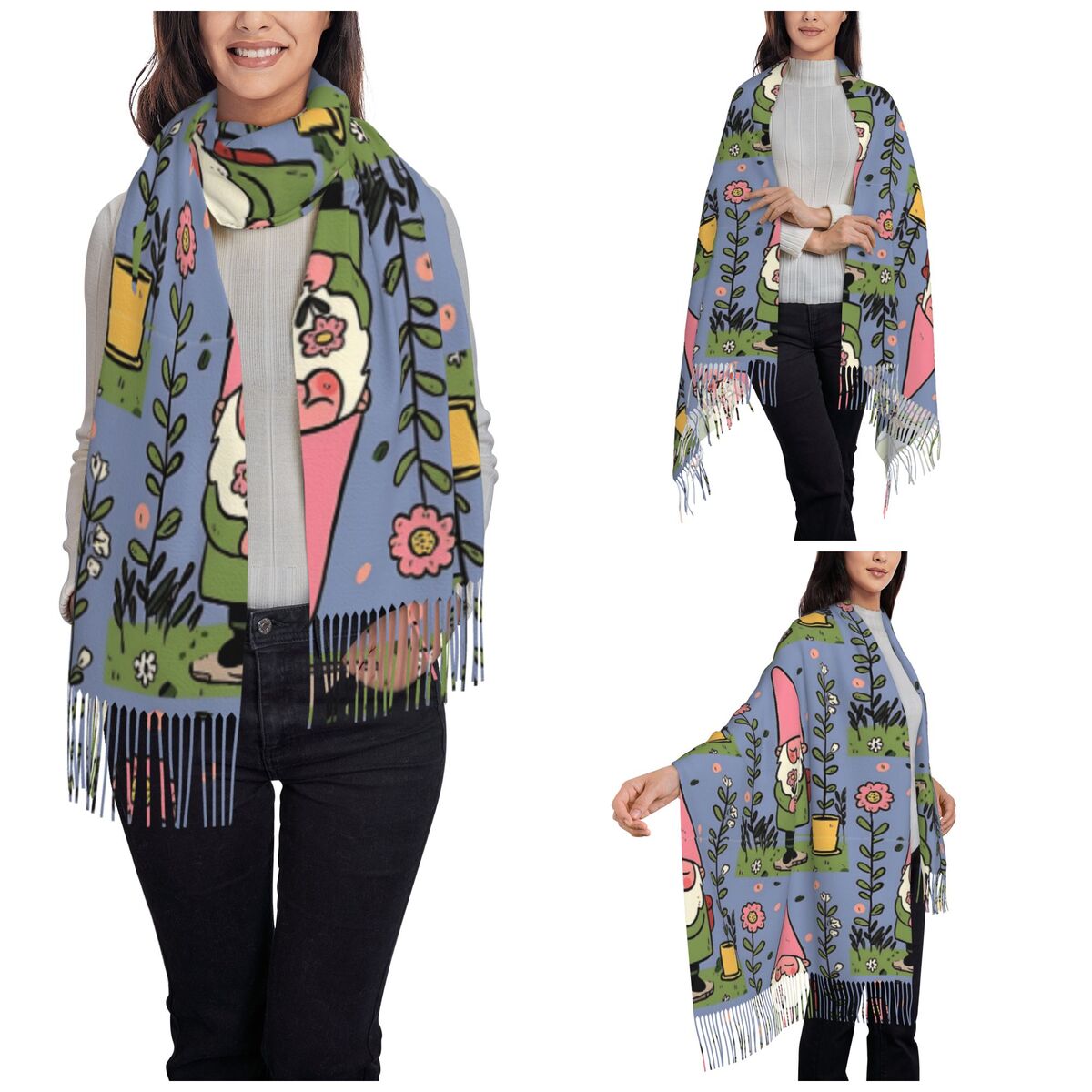 شالات جنوم للحديقة الأسطورية ي - مراجعة Pashmina Wrap Large وسعره