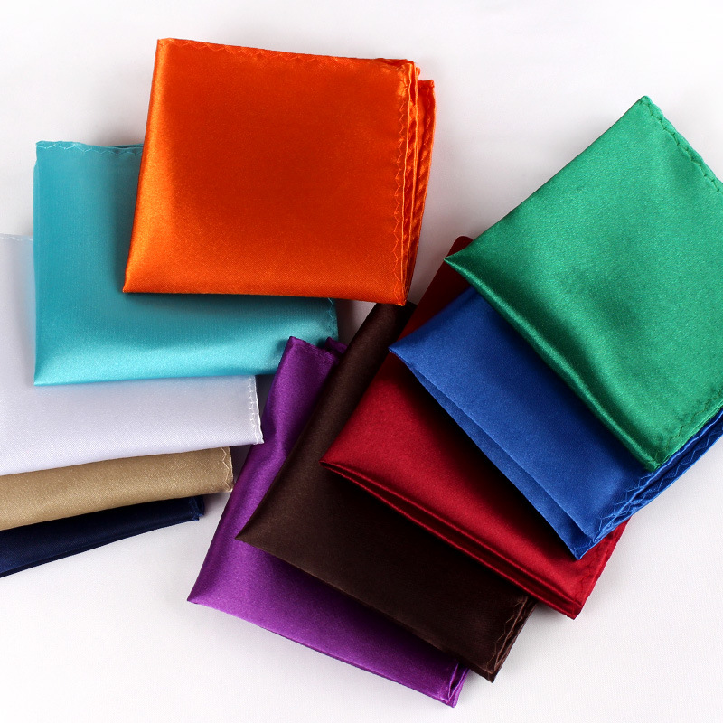 ساتان منديل للرجال لون الحلوى  - مراجعة Pocket Square Set وسعره