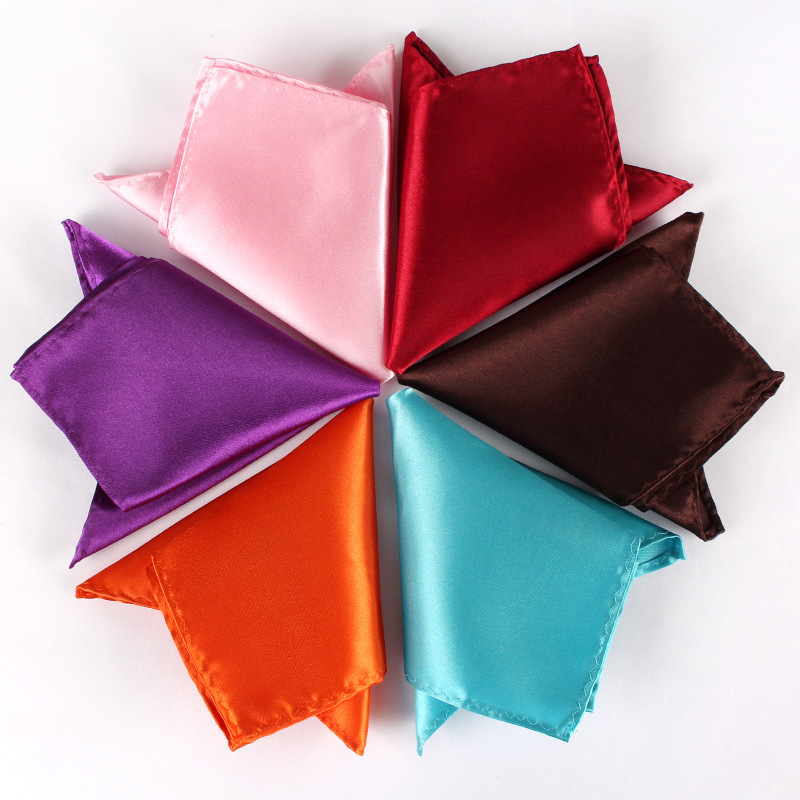 ساتان منديل للرجال لون الحلوى  - مراجعة Pocket Square Set وسعره