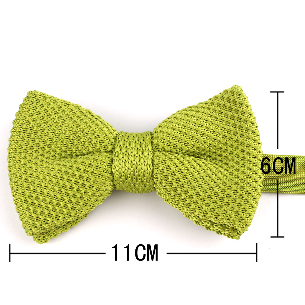 جديد الرجال الصلبة محبوك ربطة  - مراجعة Bow Tie Pre Tied وسعره
