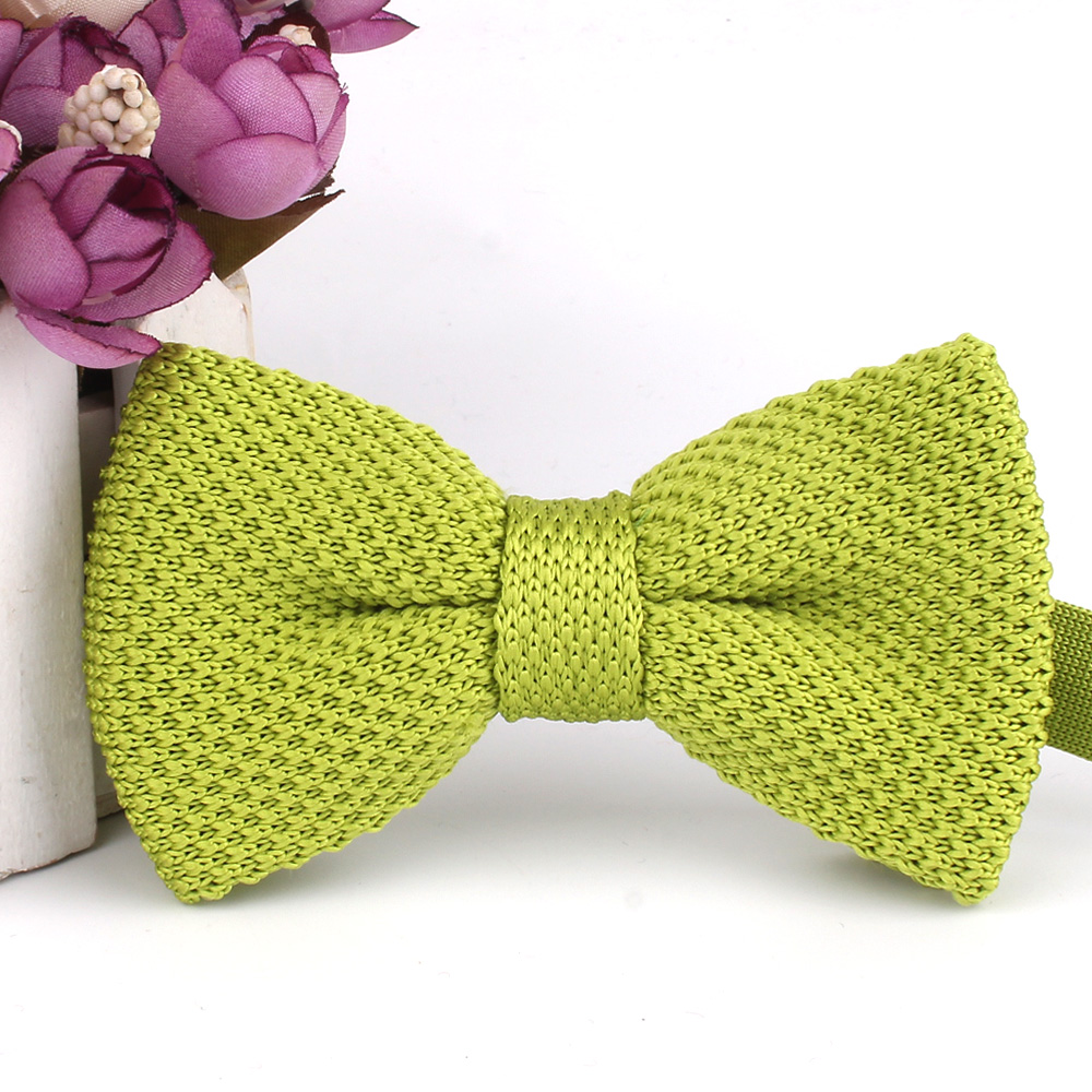 جديد الرجال الصلبة محبوك ربطة  - مراجعة Bow Tie Pre Tied وسعره