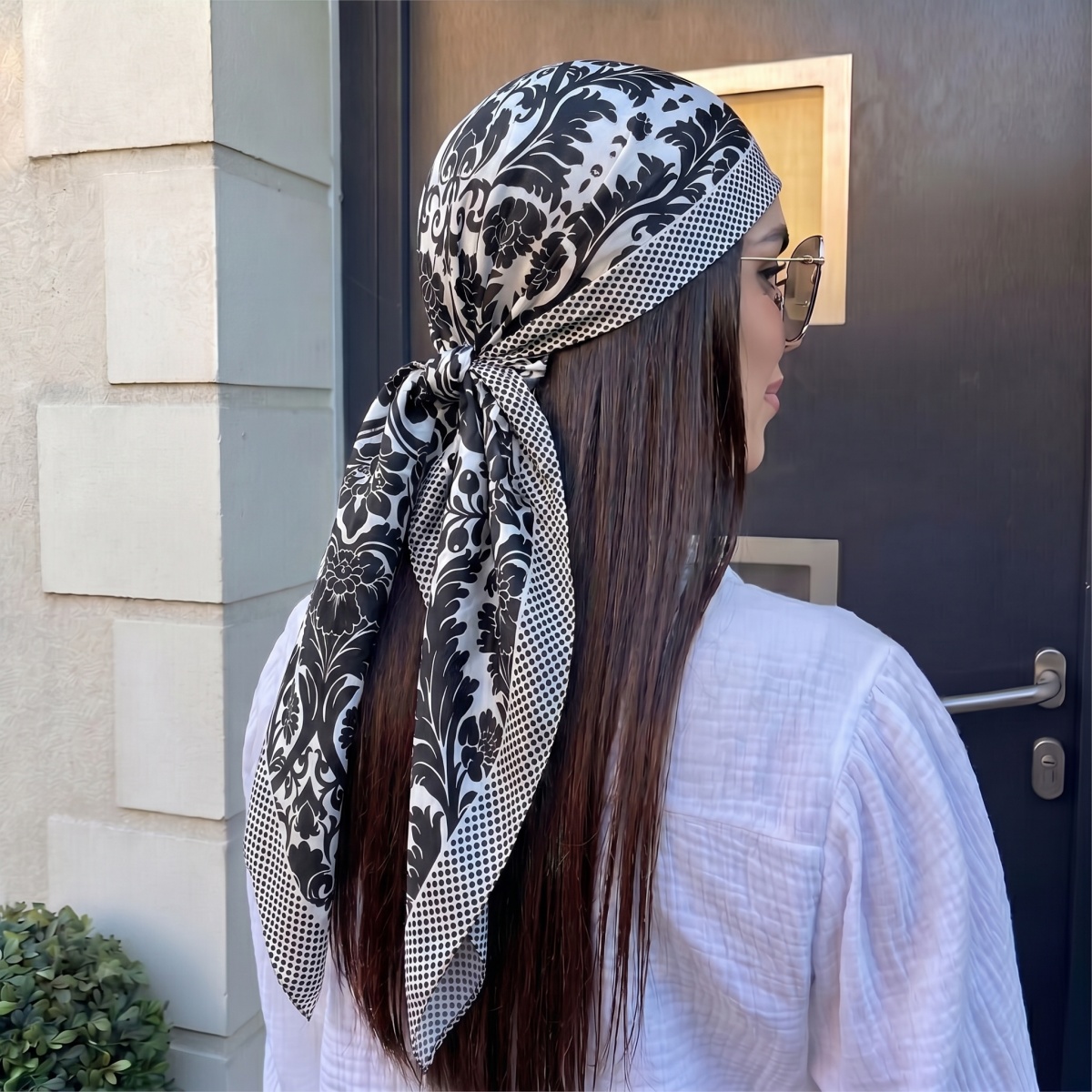جديد: وشاح حريري مربع للنساء،  - مراجعة Pashmina Wrap Large وسعره