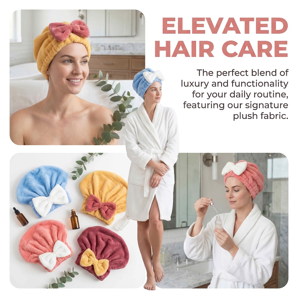قبعة تجفيف الشعر من الألياف ال - مراجعة Head Wrap Turban وسعره