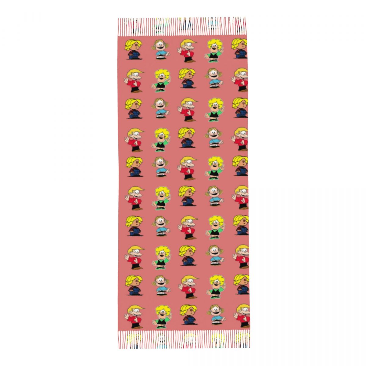 وشاح نسائي بشراشيب وشخصيات ماف - مراجعة Pashmina Wrap Large وسعره