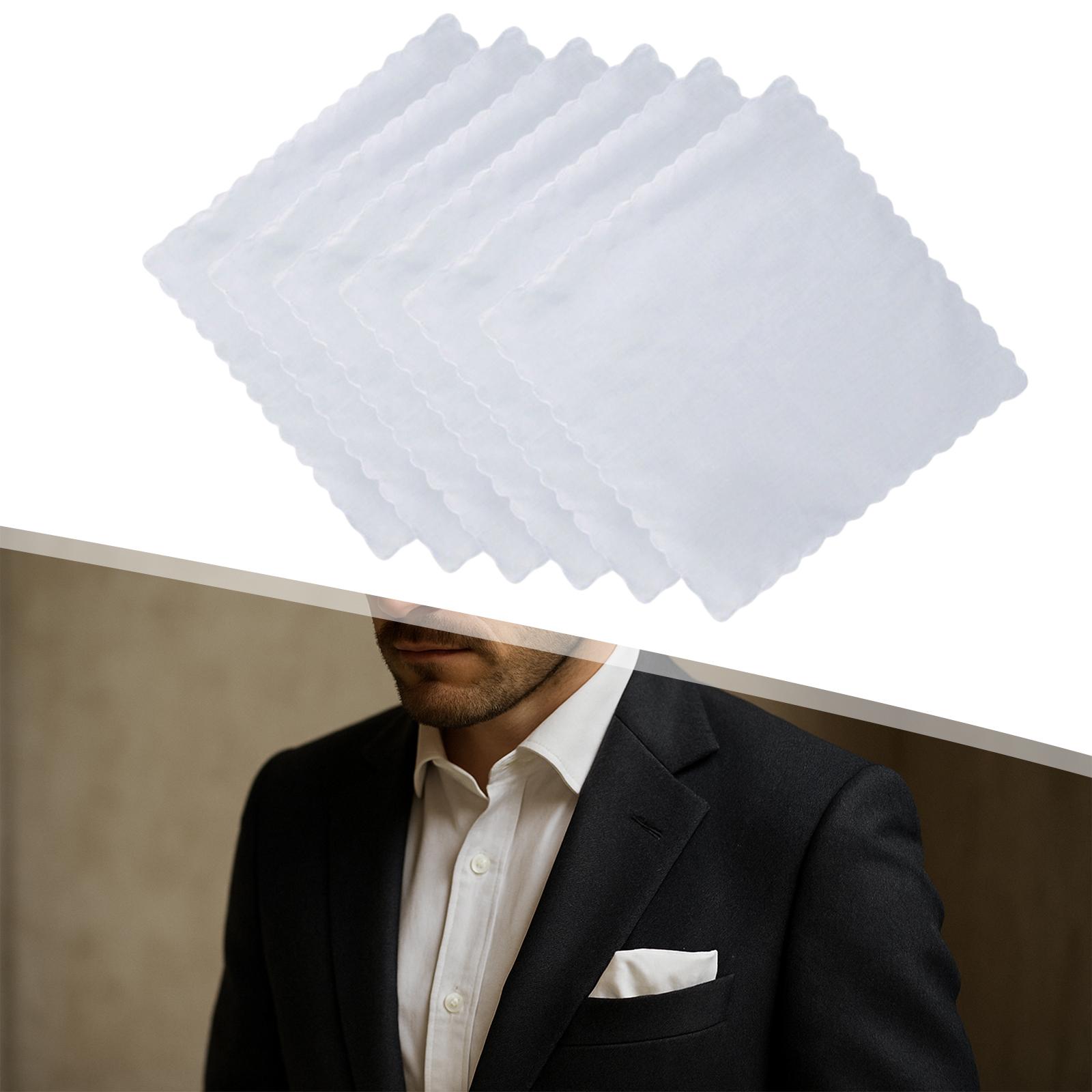 6x مناديل قطنية للرجال مناسبة  - مراجعة Handkerchief Cotton Men وسعره