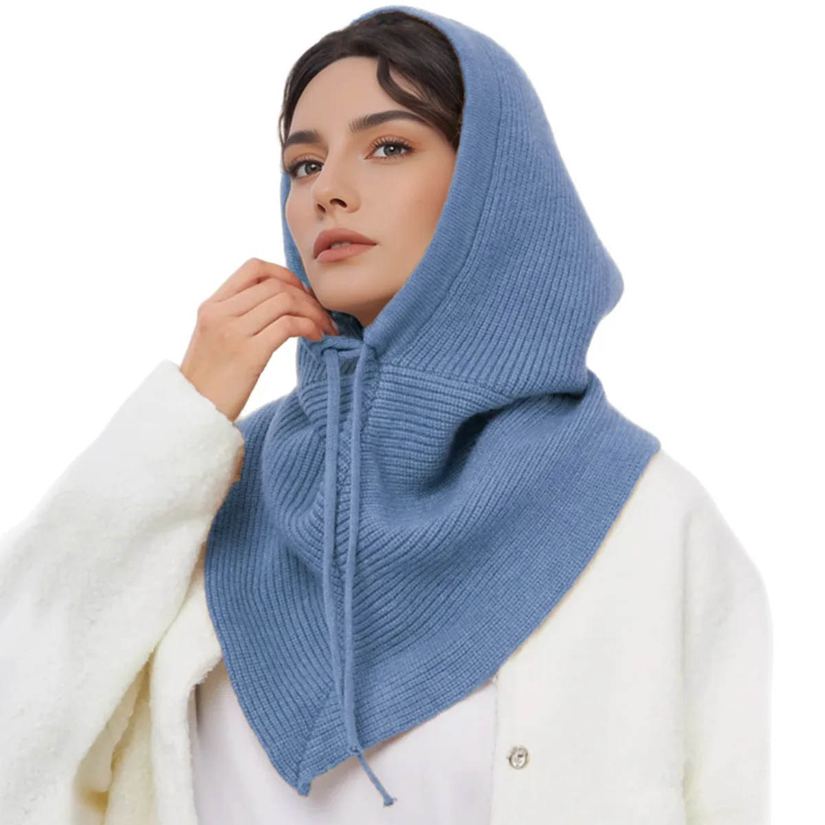 قبعة نسائية محبوكة مع وشاح - ق - مراجعة Infinity Scarf Knit وسعره