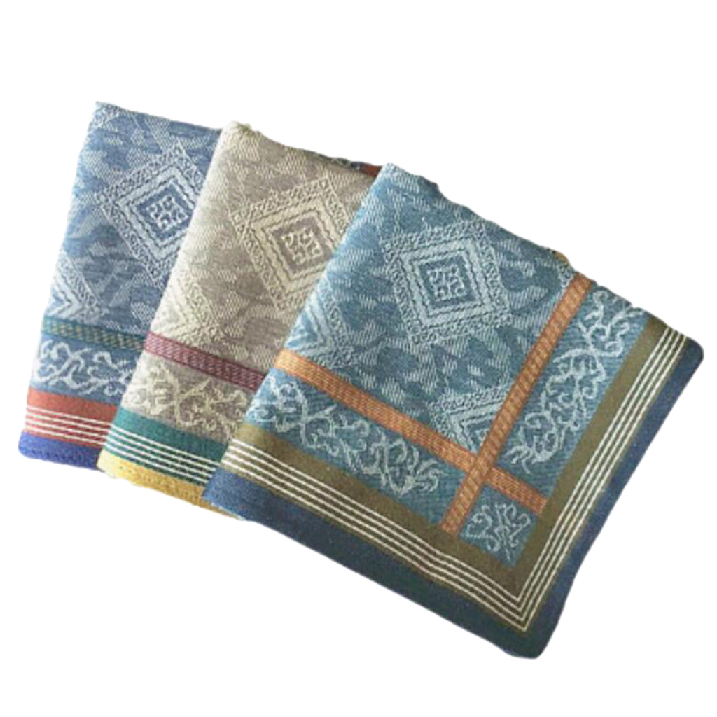 3 قطعة رجل منقوشة مناديل الزفا - مراجعة Handkerchief Cotton Men وسعره