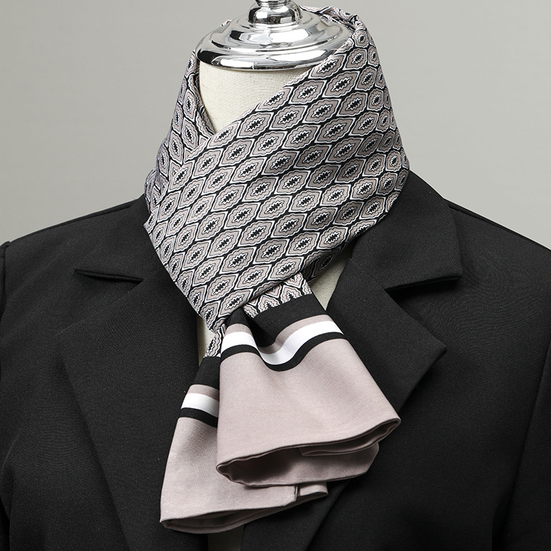 وشاح رجالي تقليد الحرير وشاح ل - مراجعة Silk Neck Scarf وسعره